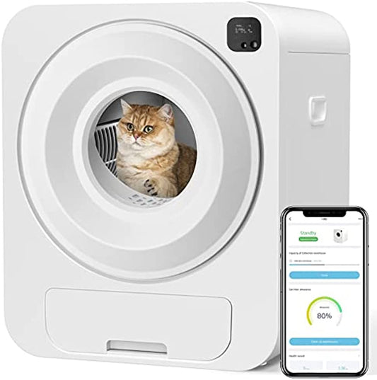 Boîte de litière de nettoyage automatique pour chat