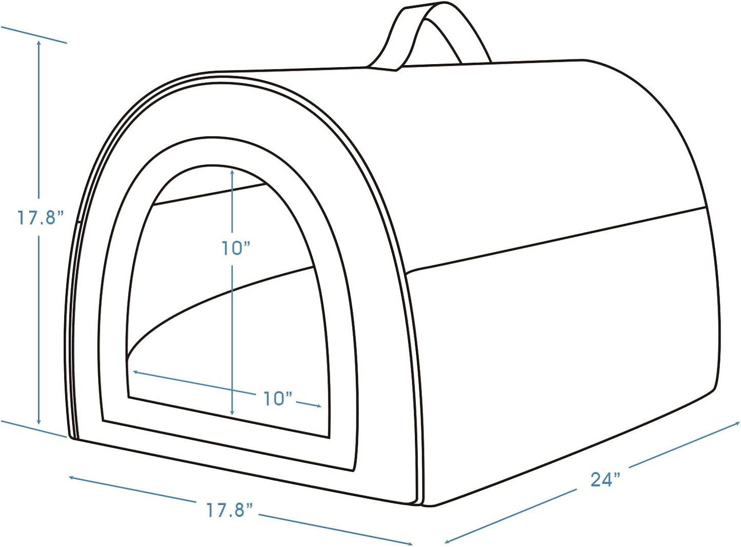 Dog House Cozy 2 in 1 Small Dog House