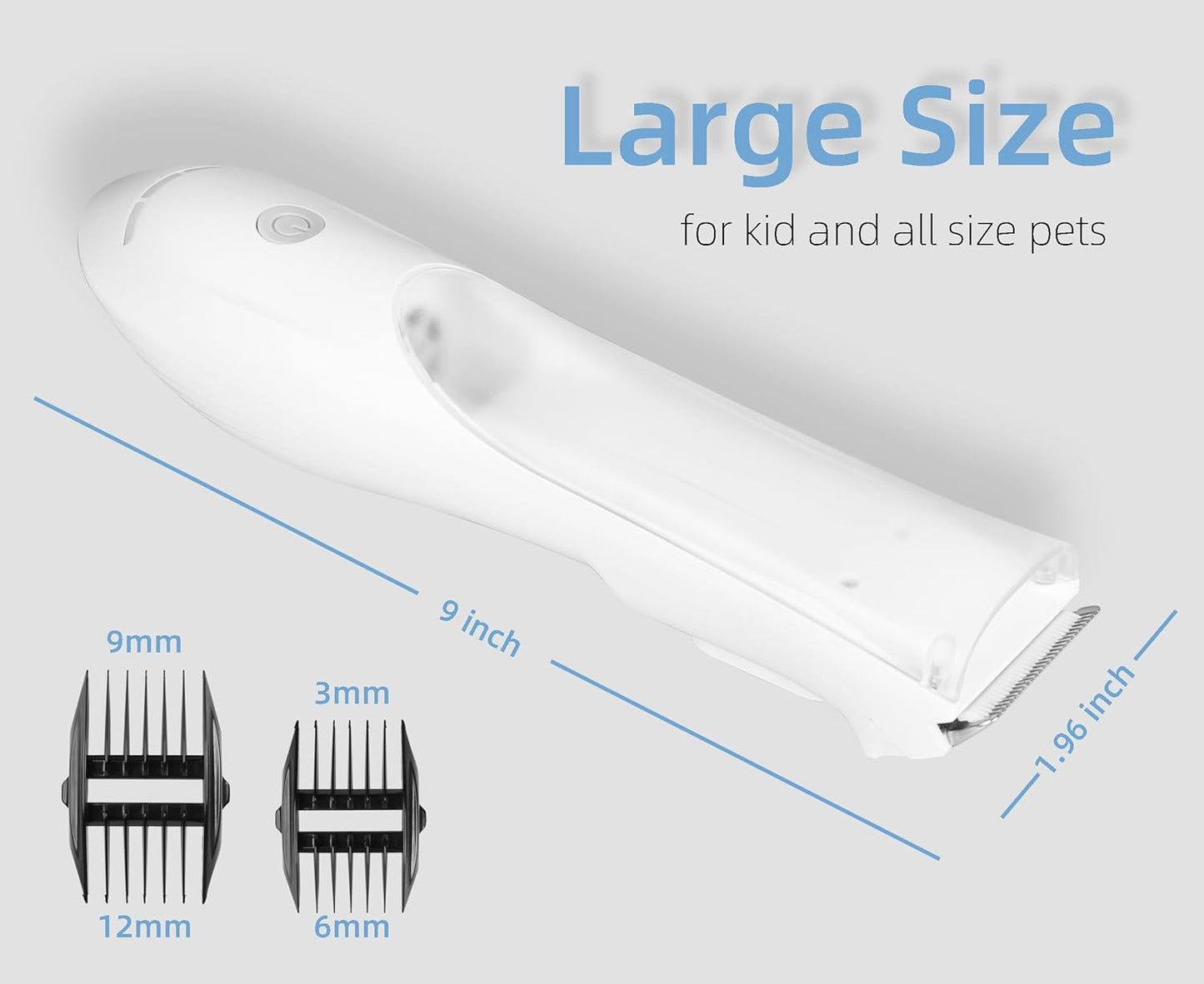 Rechargeable Electric Hair Trimmer with Vacuum Cordless For Pet