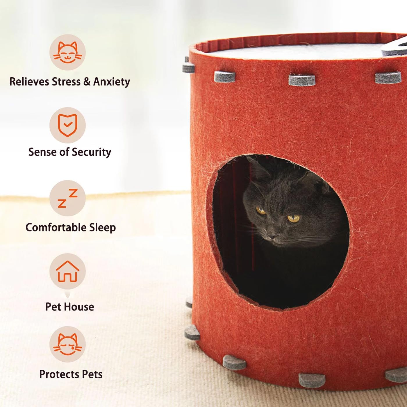 oldable Cat Houses Cat Bed for Indoor