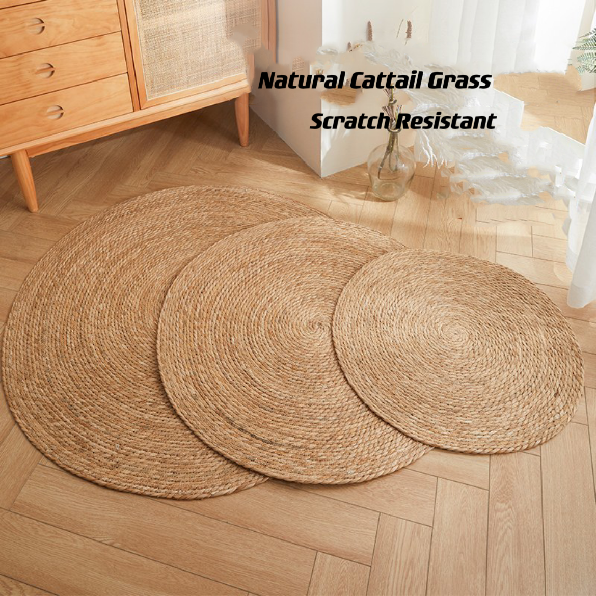 Natural Cattail Mat