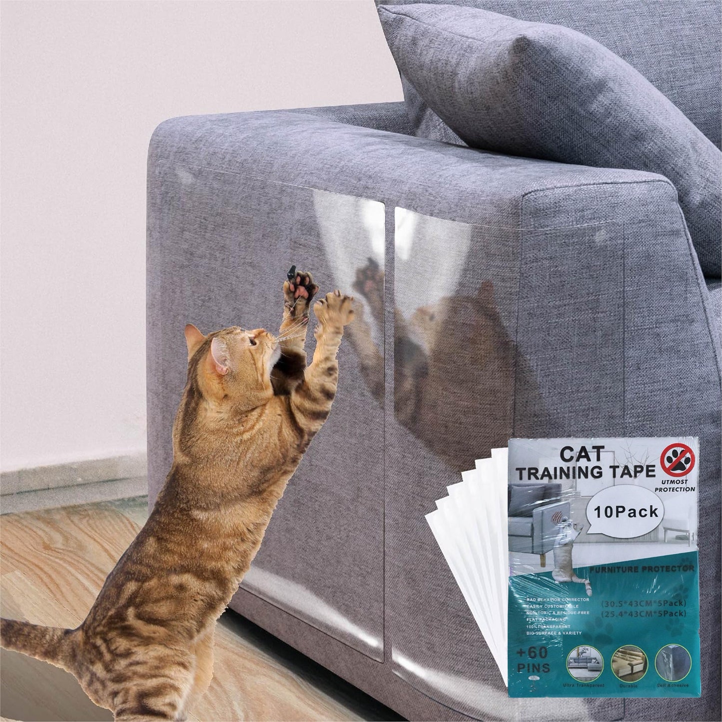 Furniture Protectors from Cats,Cat Training Couch Protector Film