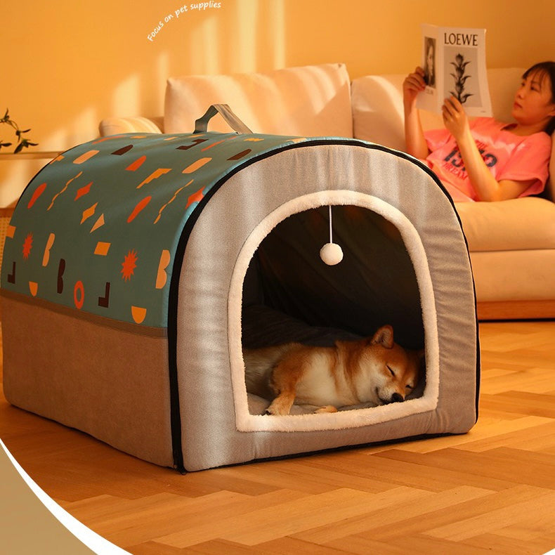 Dog House Cozy 2 in 1 Small Dog House