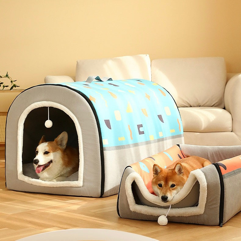 Dog House Cozy 2 in 1 Small Dog House