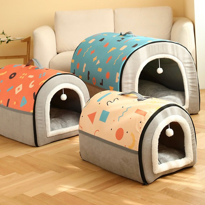 Dog House Cozy 2 in 1 Small Dog House