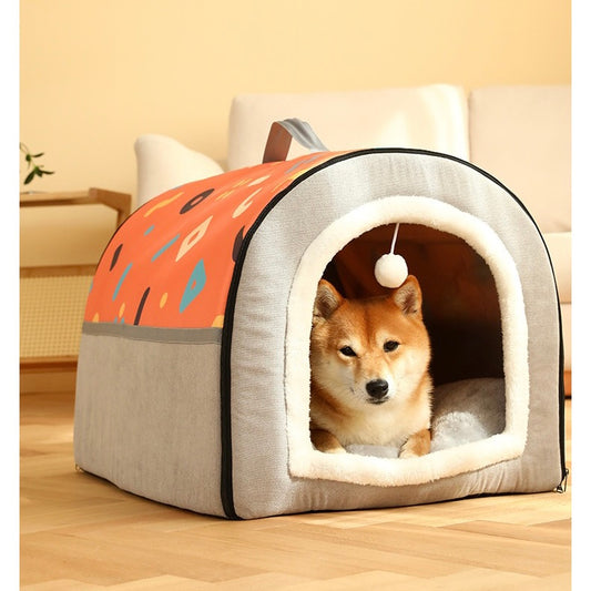 Dog House Cozy 2 in 1 Small Dog House