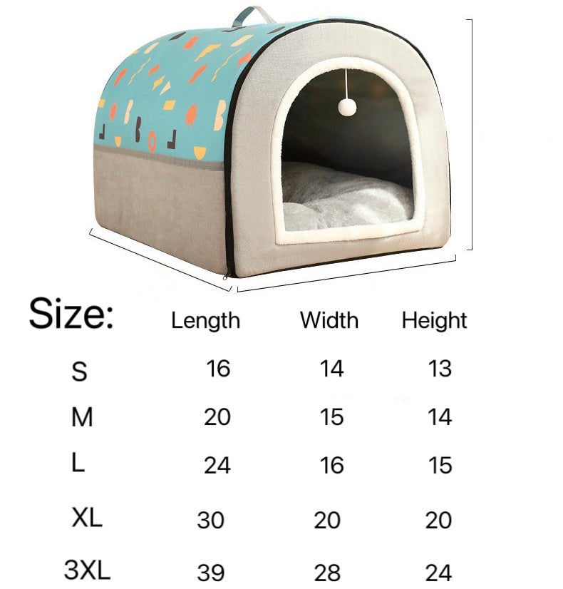 Dog House Cozy 2 in 1 Small Dog House