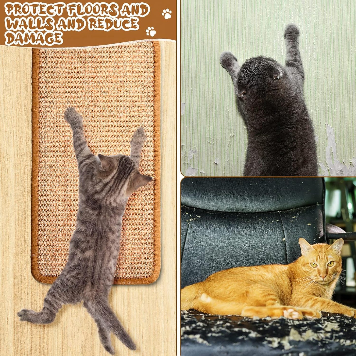 Natural Sisal Cat Scratch Mats,