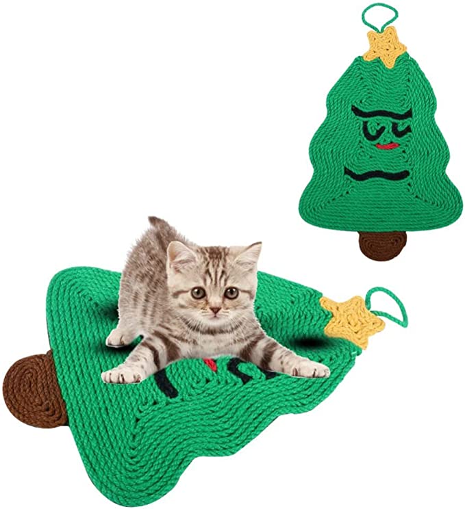 Christmas Tree Cat Scratching Board