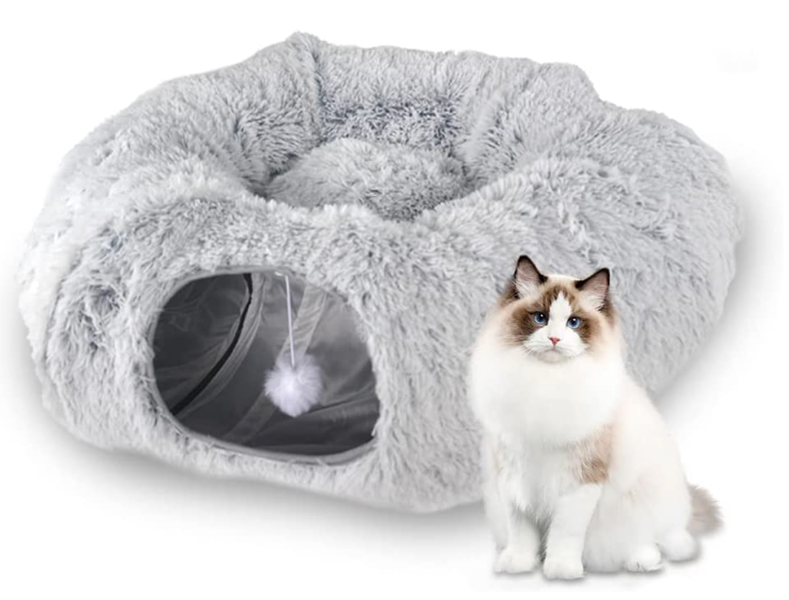 Cat and Dog Tunnel Bed