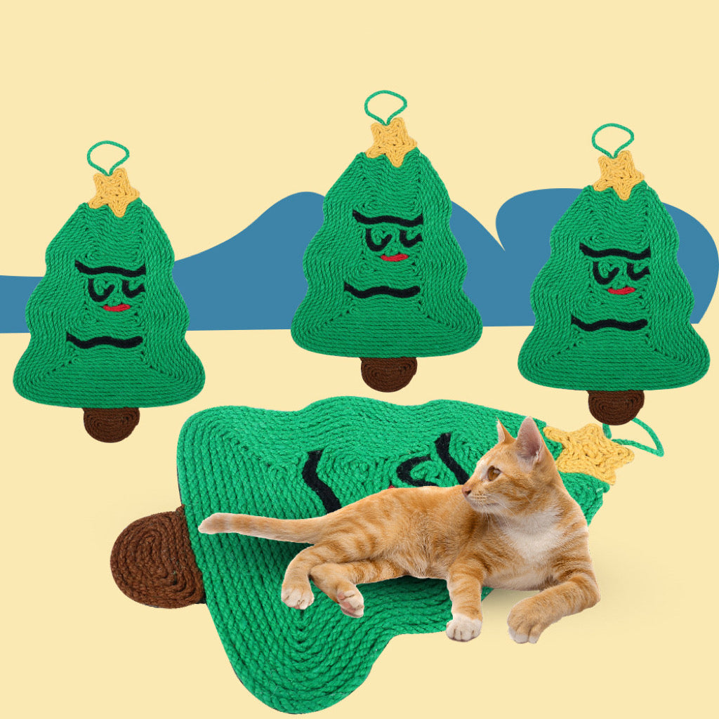 Christmas Tree Cat Scratching Board